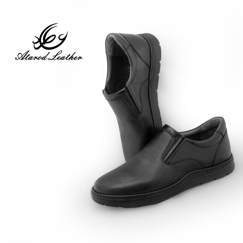 کفش طبی مردانه چرم عطارد مدل چرم طبیعی کد SH302