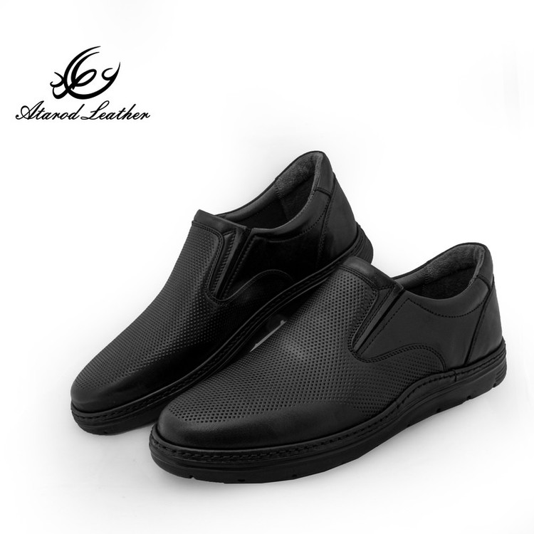 کفش طبی مردانه چرم عطارد مدل چرم طبیعی کد SH302