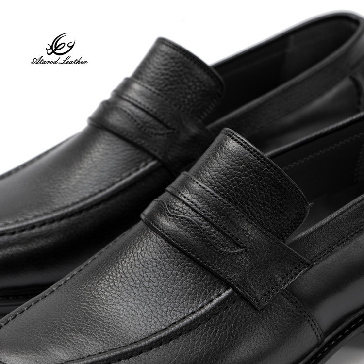 کفش رسمی مردانه چرم عطارد مدل چرم طبیعی کد SH348