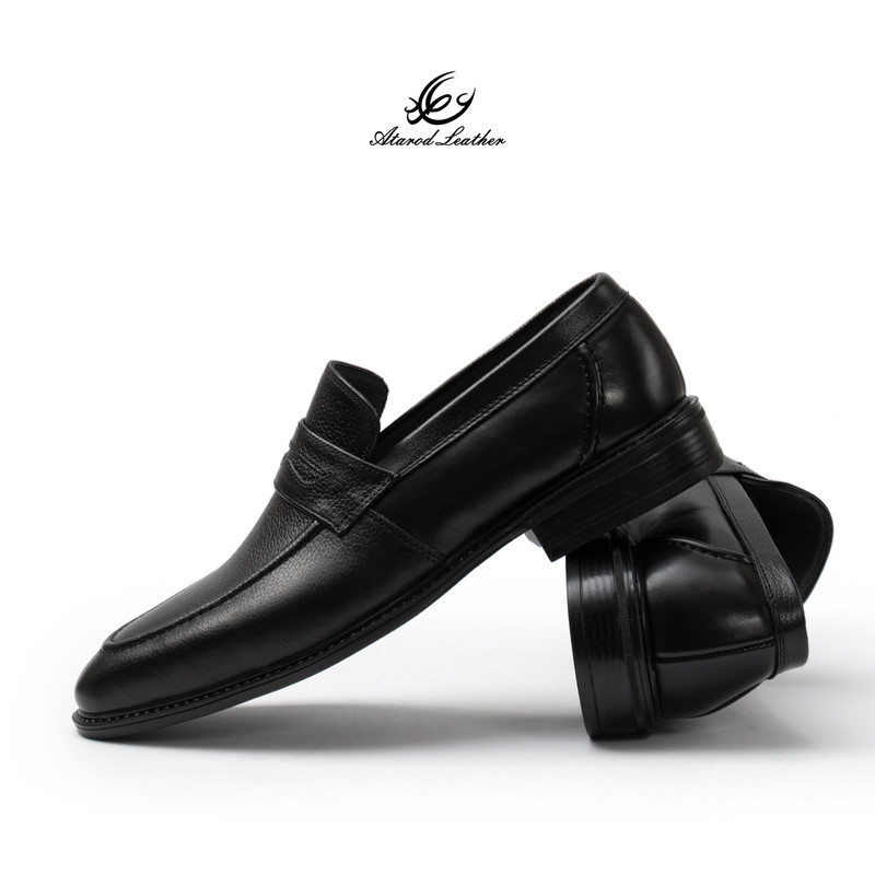 کفش رسمی مردانه چرم عطارد مدل چرم طبیعی کد SH348