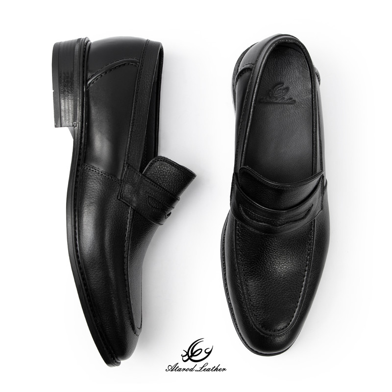 کفش رسمی مردانه چرم عطارد مدل چرم طبیعی کد SH348