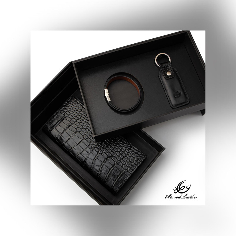 ست هدیه چرم عطارد مدل چرم طبیعی کد A131