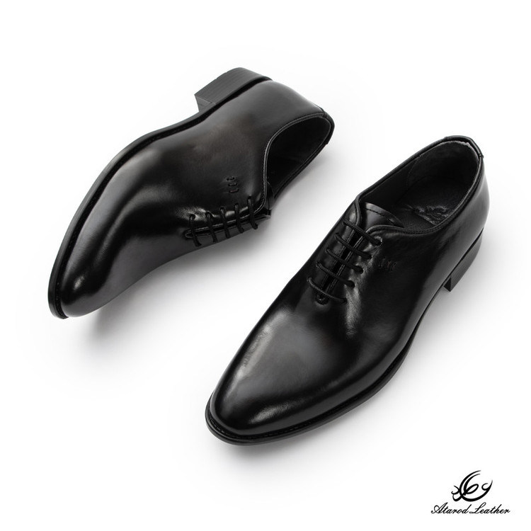 کفش رسمی مردانه چرم عطارد مدل چرم طبیعی کد SH369