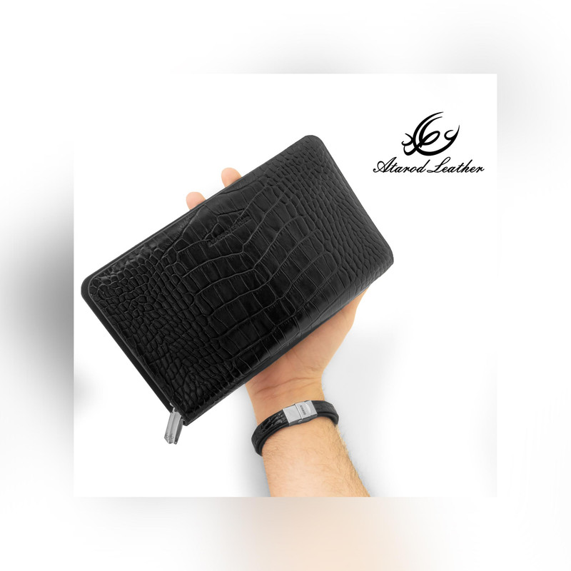 ست هدیه مردانه چرم عطارد مدل چرم طبیعی کد A115