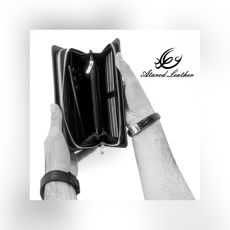 ست هدیه مردانه چرم عطارد مدل چرم طبیعی کد A115