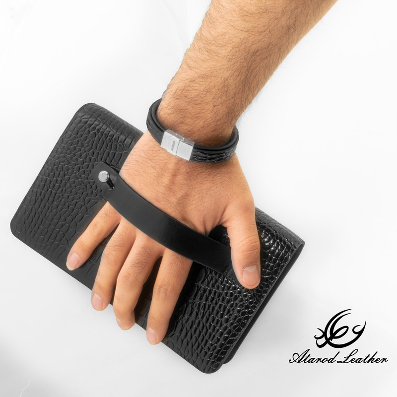 ست هدیه مردانه چرم عطارد مدل چرم طبیعی کد A115
