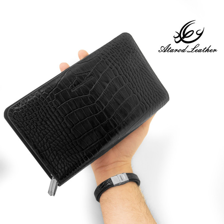 ست هدیه مردانه چرم عطارد مدل چرم طبیعی کد A115
