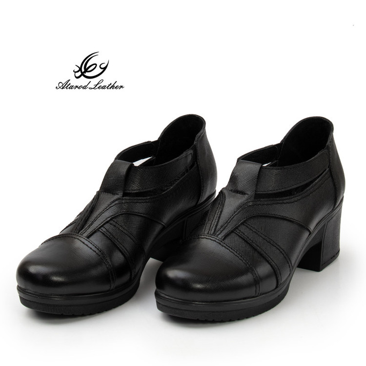 کفش زنانه چرم عطارد مدل چرم طبیعی کد SH257