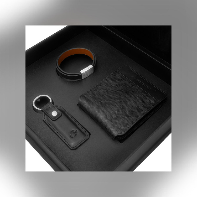 ست هدیه مردانه چرم عطارد مدل چرم طبیعی کد A118