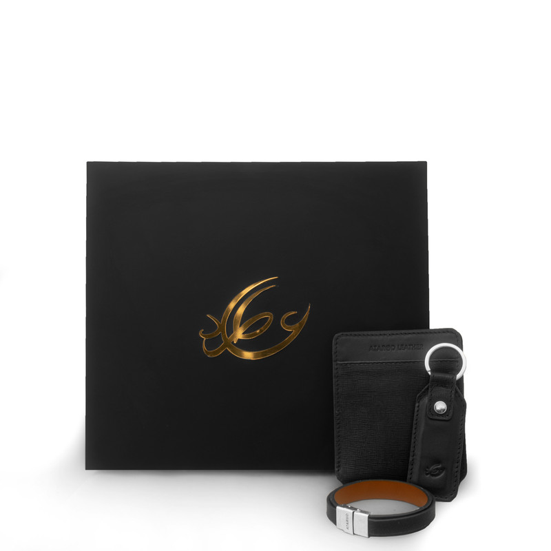 ست هدیه مردانه چرم عطارد مدل چرم طبیعی کد A118