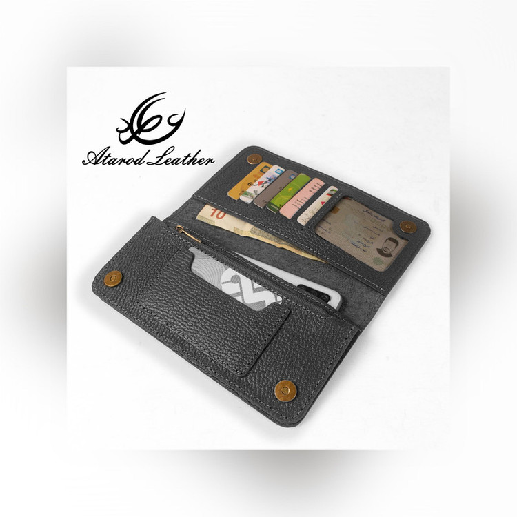 کیف پول چرم عطارد مدل چرم طبیعی کد K25