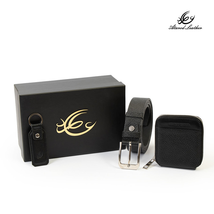 ست هدیه چرم عطارد مدل چرم طبیعی کد A136