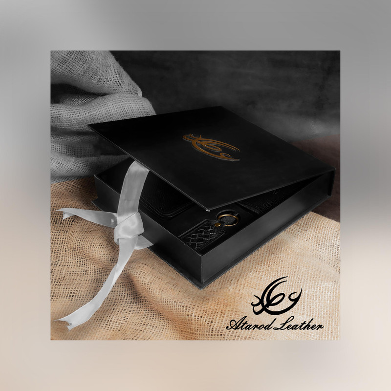 ست هدیه چرم عطارد مدل چرم طبیعی کد A37