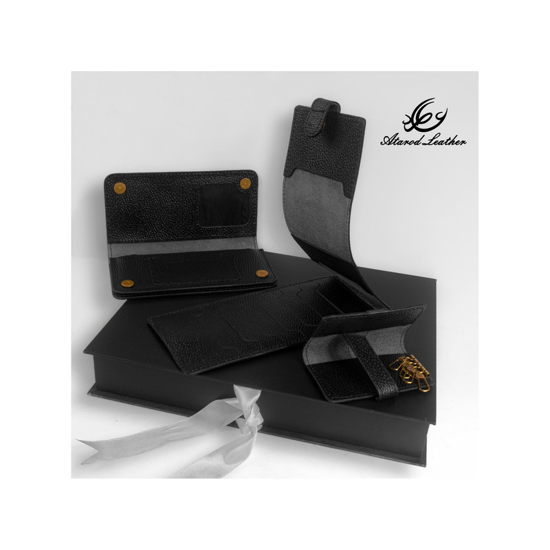 ست هدیه چرم عطارد مدل چرم طبیعی کد A43