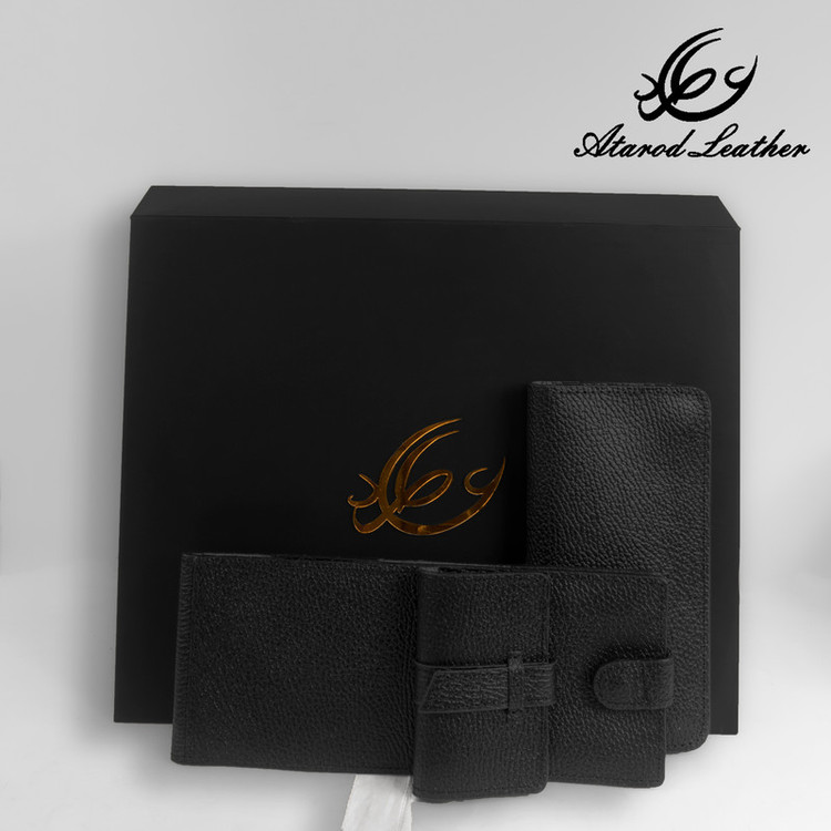 ست هدیه چرم عطارد مدل چرم طبیعی کد A43