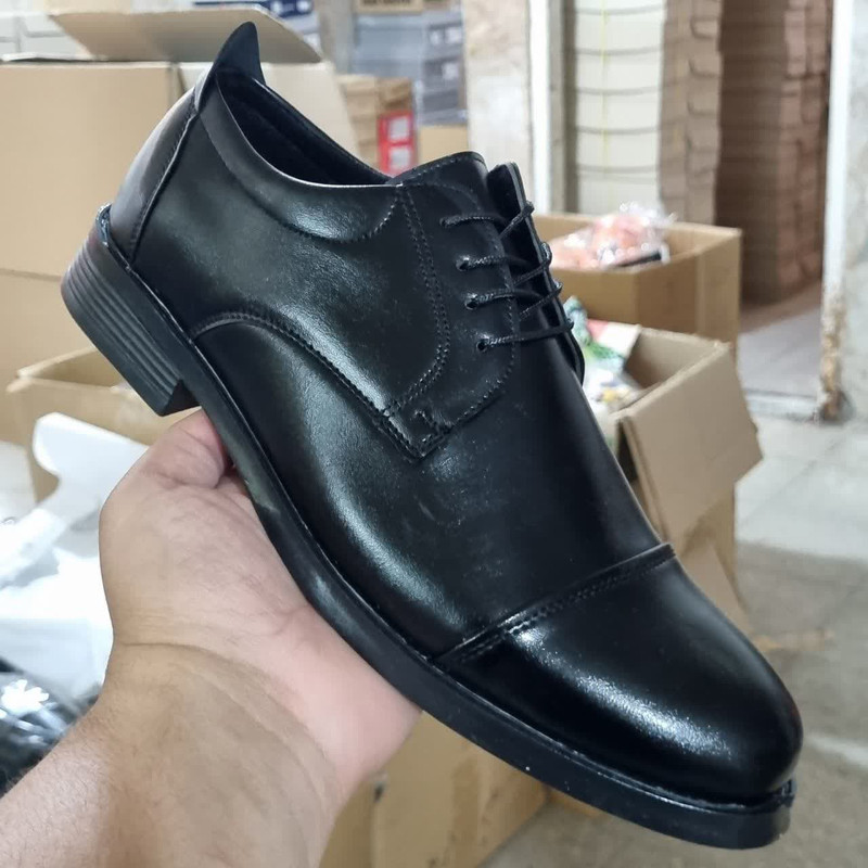کفش رسمی مردانه مدل دوتکه بندی ساده