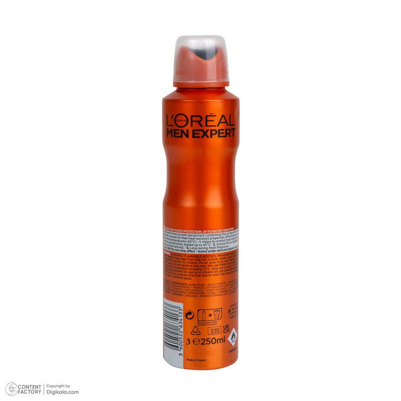 اسپری ضدتعریق مردانه لورآل مدل Thermic Resist حجم 250 میلیلیتر