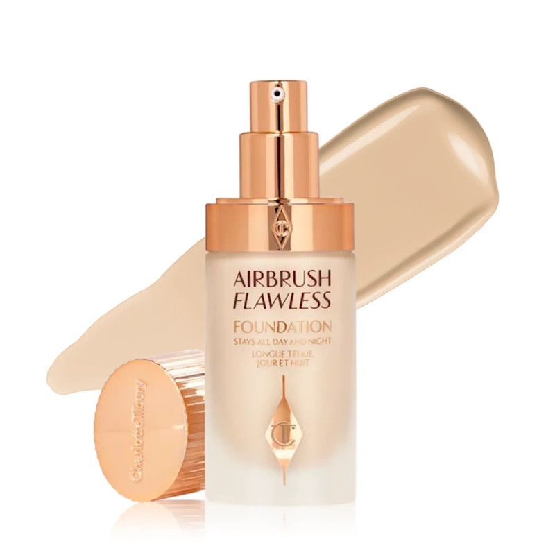کرم پودر مایع SPF0 شارلوت تیلبری مدل Air Brush neutral شماره 2 مناسب برای انواع پوست حجم 30 میلی لیتر