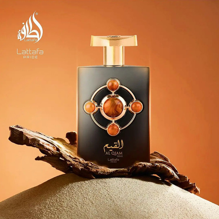 ادوپرفیوم لطافه پراید مدل Lattafa Pride Al Qiam Gold با رایحه گرم حجم 100 میلی لیتر