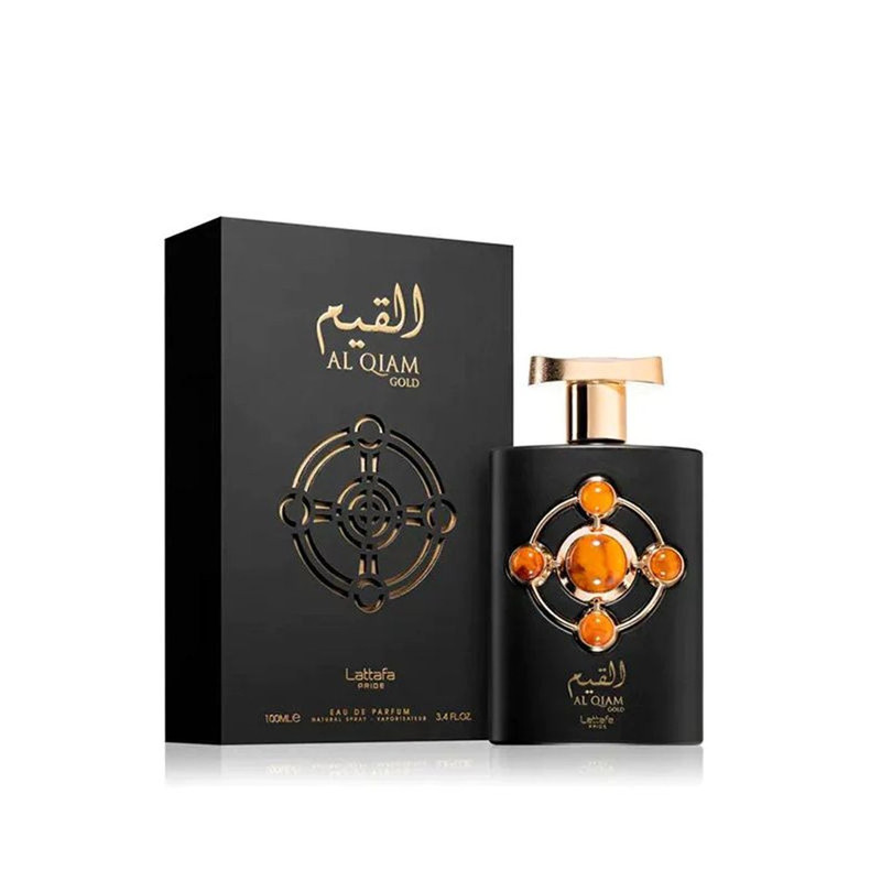 ادوپرفیوم لطافه پراید مدل Lattafa Pride Al Qiam Gold با رایحه گرم حجم 100 میلی لیتر
