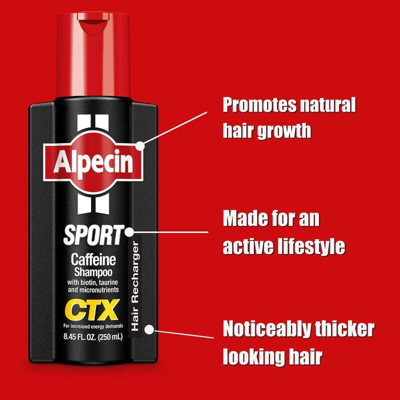شامپو تقویت کننده مو آلپسین مدل Sport CTX حجم 250 میلی لیتر