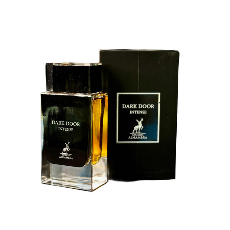 ادو پرفیوم مردانه الحمبرا مدل Dark Door intense با رایحه گرم حجم 100 میلی لیتر