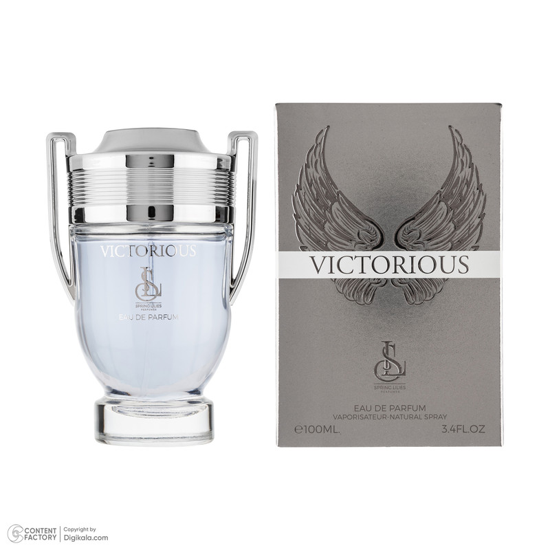ادو پرفیوم مردانه اسپرینگ لیلیز مدل Victorious با رایحه خنک حجم 100 میلی لیتر