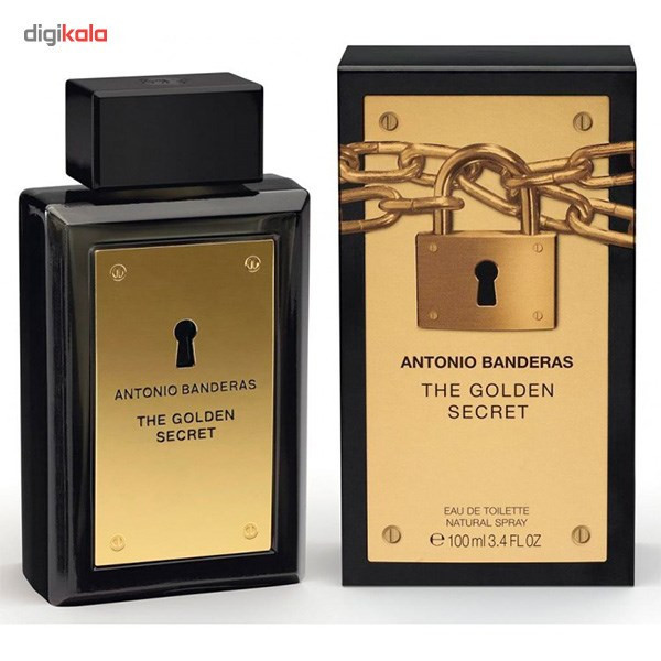 ادو تویلت مردانه آنتونیو باندراس مدل The Golden Secret حجم 100 میلی لیتر