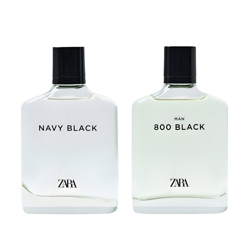 ست ادو تویلت مردانه زارا مدل Navy black . 800 black با رایحه گرم حجم 100 میلیلیتر مجموعه دو عددی