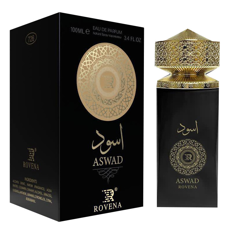 ادو پرفیوم مردانه روونا مدل Aswad حجم 100 میلی لیتر