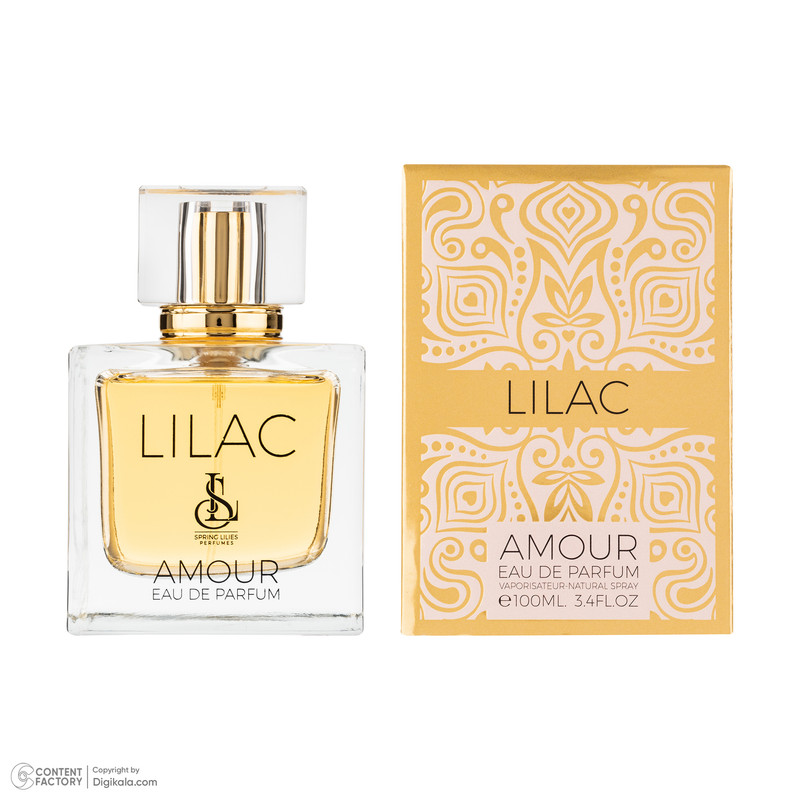 ادوپرفیوم زنانه اسپرینگ لیلیز مدل Lilac Amour با رایحه خنک حجم 100 میلیلیتر