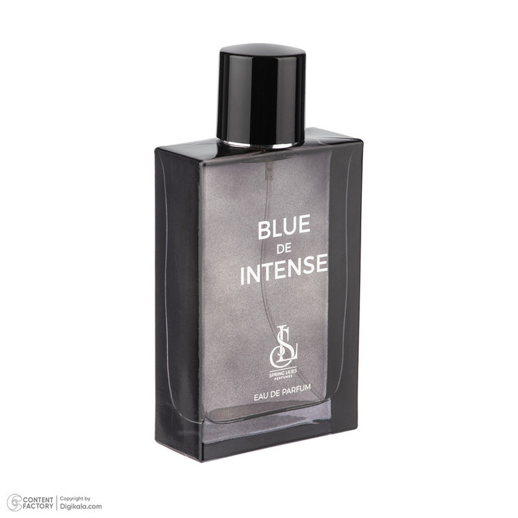 ادو پرفیوم مردانه اسپرینگ لیلیز مدل Blue De Intense با رایحه خنک حجم 100 میلی لیتر