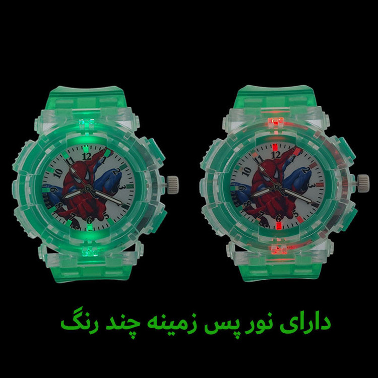 ساعت مچی عقربهای کوارتز مدل SPIDERMAN کد GR