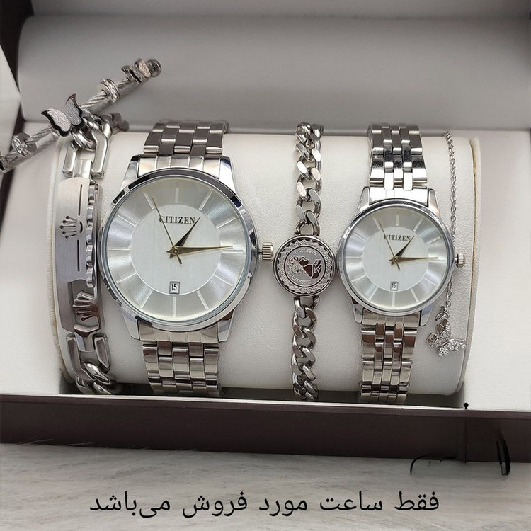 ست ساعت مچی عقربهای مدل کوارتز کلاسیک خطی کد 02