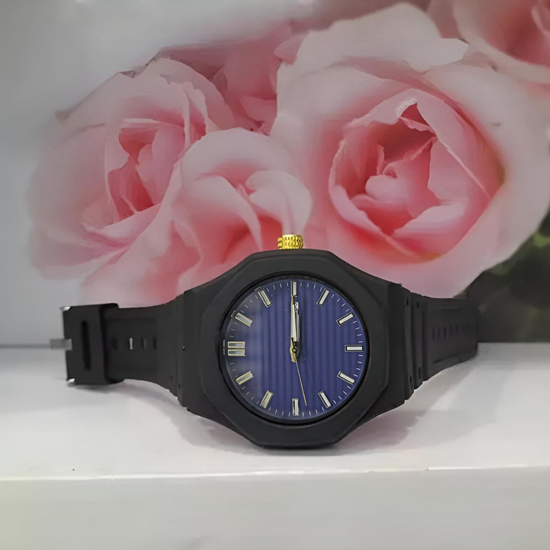 ساعت مچی عقربهای کوارتز مردانه مدل بند پیو ضد آلرژی کد 108