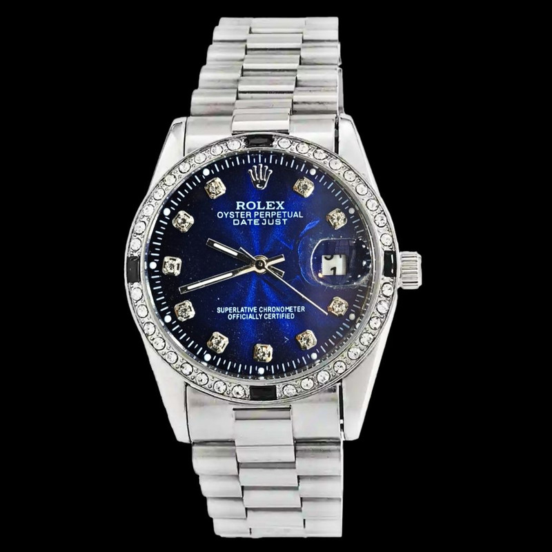 ساعت مچی عقربه‌ای مردانه مدل دورنگین قفل مخفی کد n -b