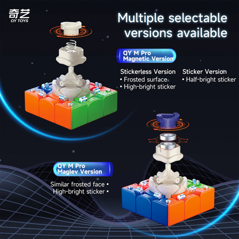 مکعب روبیک چی ای مدل ام پرو مگنت مگلو کای وای 3×3 QY M Pro Magnetic Maglev