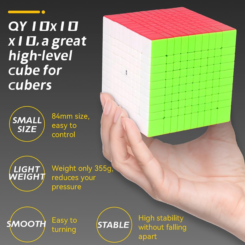 مکعب روبیک چی ای مدل کای وای 10×10 QY