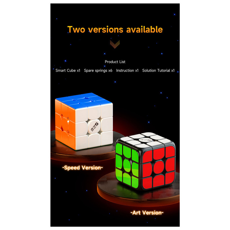 مکعب روبیک چی ای مدل هوشمند بلوتوثی SC-S کای وای 3×3 QY Smart Cube Standard