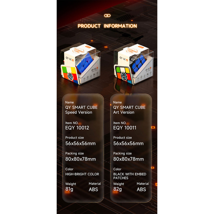 مکعب روبیک چی ای مدل هوشمند بلوتوثی SC-S کای وای 3×3 QY Smart Cube Standard