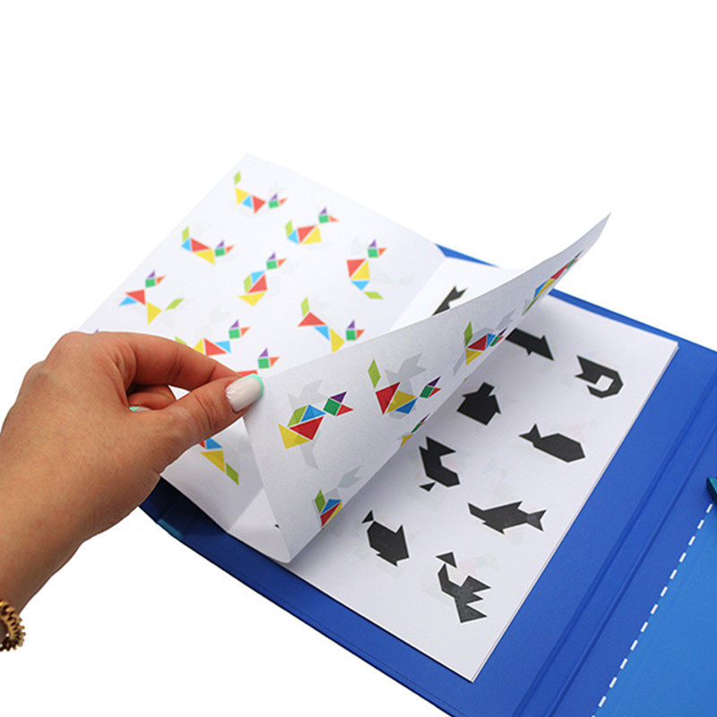 بازی آموزشی سمید مدل تانگرام مگنتی طرح کتابی