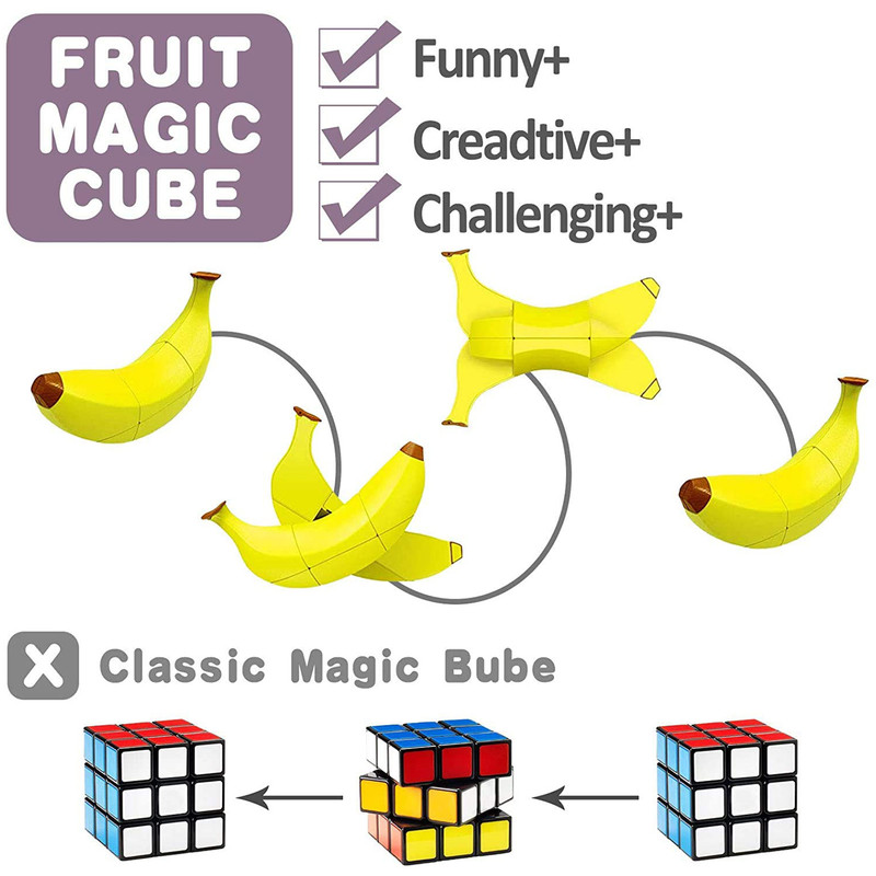 مکعب روبیک فنکسین مدل میوه ای موز 3×2×2 FanXin Fruit cube – Banana