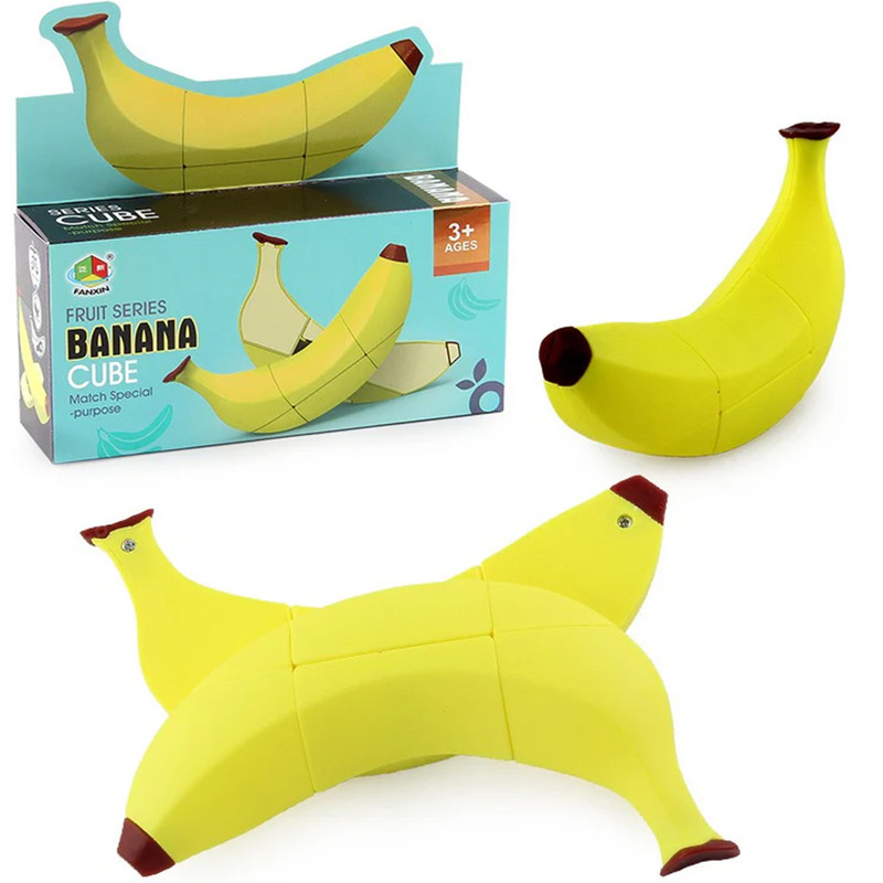 مکعب روبیک فنکسین مدل میوه ای موز 3×2×2 FanXin Fruit cube – Banana