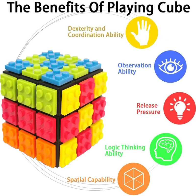 مکعب روبیک فنکسین مدل لگویی 3×3 FanXin 3×3 Lego