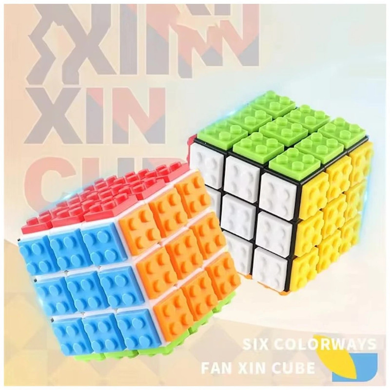 مکعب روبیک فنکسین مدل لگویی 3×3 FanXin 3×3 Lego