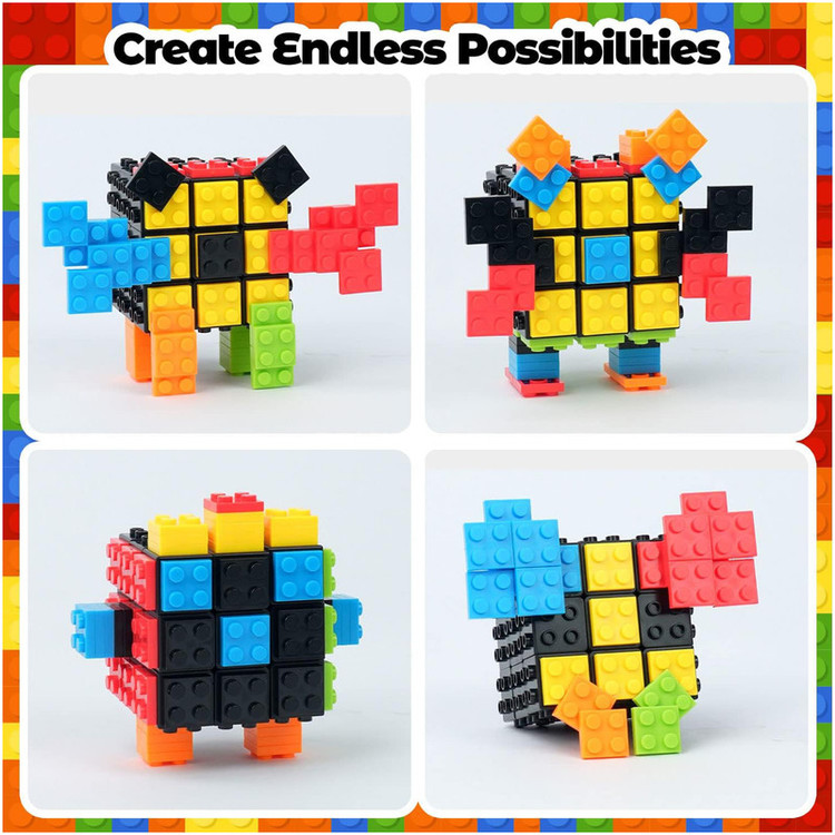 مکعب روبیک فنکسین مدل لگویی 3×3 FanXin 3×3 Lego