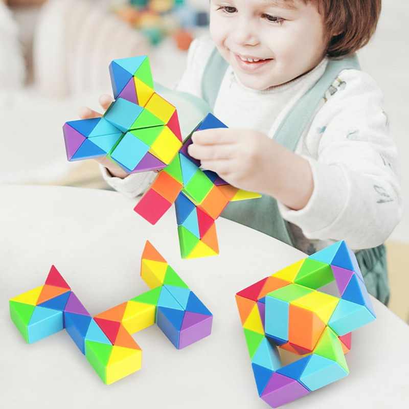 مکعب روبیک موفنگ جیااوشی مدل ماری 48 قطعه چند رنگ مویو Moyu Magic Snake 48 pcs