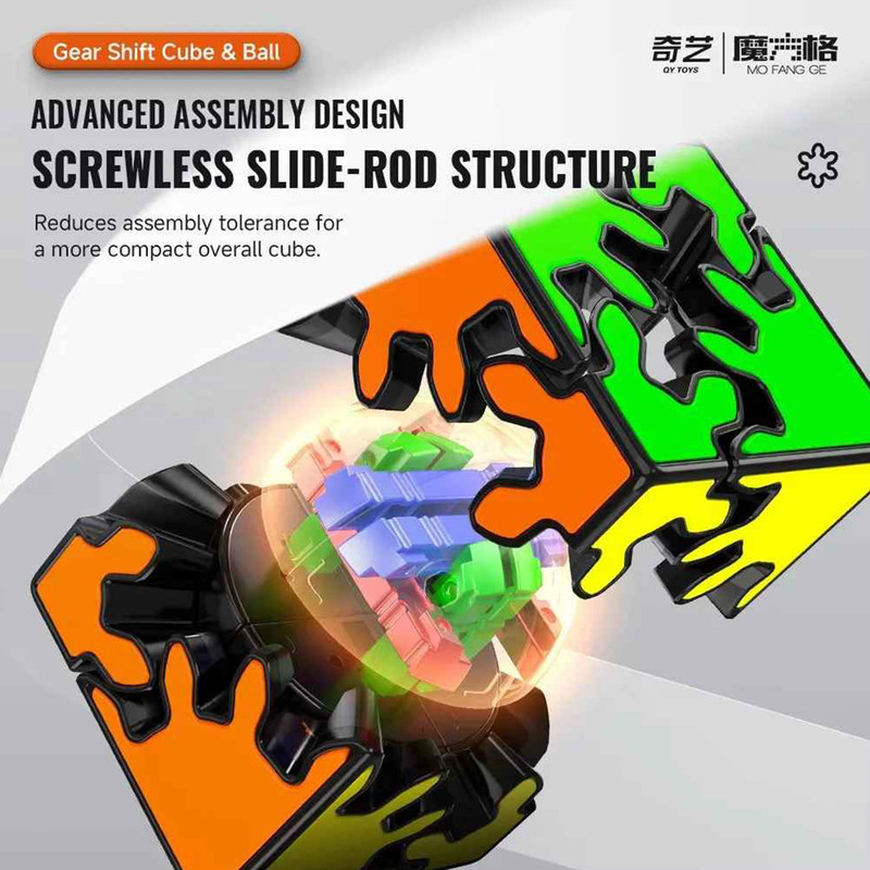 مکعب روبیک چی ای مدل گییر چرخ دنده ای مکعب کای وای 2×2 QY Gear Shift Cube