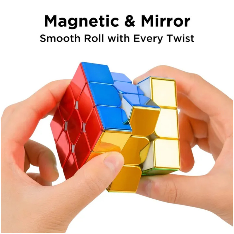 مکعب روبیک شنگ شو مدل متالیک مگنت 3×3 Sengso Magnetic Metallic