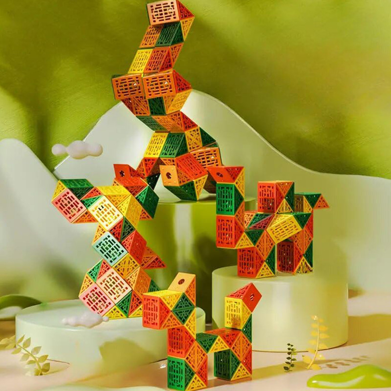 مکعب روبیک چی ای مدل ماری دی ان ای 48 قطعه کای وای QY Magic Snake DNA 48 pcs